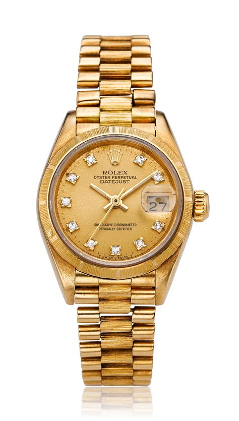 lady rolex gold w10 diamonds|Rolex lady datejust dial.